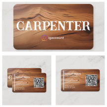 Moderne Schreinerei-Vorlagen QR-Code-Generator