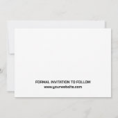 Moderne Schrift 3 Foto-Vorlagen Save the Date (Rückseite)
