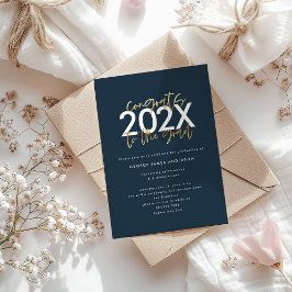 Moderne Schrift-Abschluss in Blau und Gold