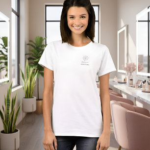 Moderne Schrift Angestellten Name Make-up-Studio-L T-Shirt