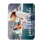 Moderne Schrift | ANKÜNDIGUNG DATUM FREIHALTEN FOT Magnet (Vertikal)