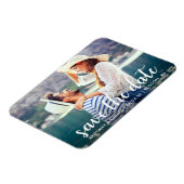 Moderne Schrift | ANKÜNDIGUNG DATUM FREIHALTEN FOT Magnet (Linke Seite)