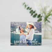 Moderne Schrift | ANKÜNDIGUNG DATUM FREIHALTEN FOT Postkarte (Stehend Vorderseite)