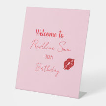 Moderne Schrift Artiges Rosa Schleifen Geburtstags
