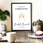 Moderne Schrift | Begrüßungszeichen von Bridal Bru Poster