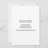 Moderne Schrift | Benutzerdefiniertes Foto Speiche Einladung (Rückseite)