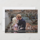 Moderne Schrift | Benutzerdefiniertes Foto Speiche Save The Date (Vorderseite)