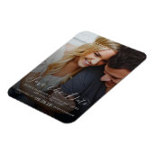 Moderne Schrift | Benutzerdefiniertes Foto Zeitsch Magnet (Linke Seite)