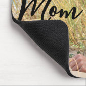 Moderne Schrift Best Mom Ever Foto Mousepad (Ecke)