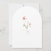 Moderne Schrift Boho-Blumengarten-Hochzeitsdusche Einladung (Rückseite)