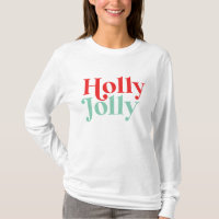 Moderne Schrift Boho Holly Jolly Weihnachten