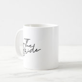Moderne Schrift Braut T-Shirt Kaffeetasse (Vorderseite Links)