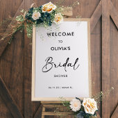 Moderne Schrift | Brautparty Welcome Sign Poster