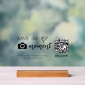 Moderne Schrift Capture The Love QR-Code Anzeige (Neutral)