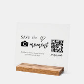 Moderne Schrift Capture The Love QR-Code Anzeige (Winkel)