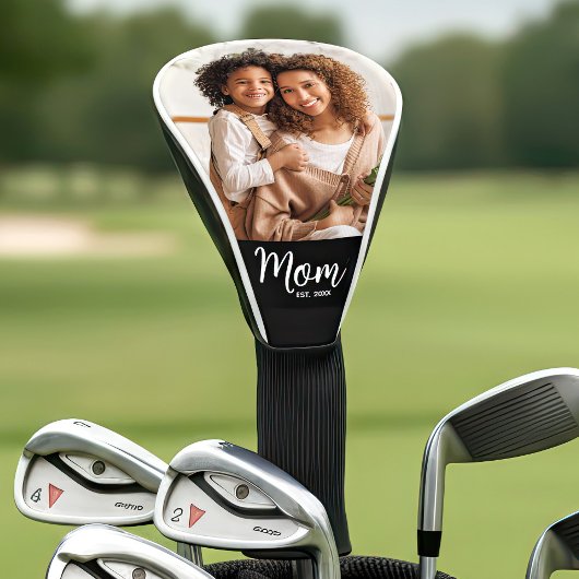 Moderne Schrift Datum Stilvoll Mama Golf Headcover