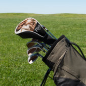 Moderne Schrift Datum Stilvoll Mama Golf Headcover (In SItu)