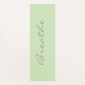 Moderne Schrift durchatmen Yogamatte (Vorderseite)