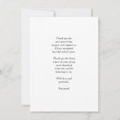 Moderne Schrift Einfach 3 Foto Abschluss Dankeskarte (Rückseite)