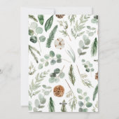 Moderne Schrift Feiertagskarte (Rückseite)