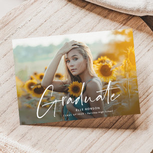 Moderne Schrift Foto-Abschluss Magneteinladung