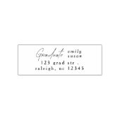 Moderne Schrift Foto Absolvent  Permastempel (Design)