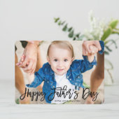 Moderne Schrift | Foto-Karte des Vaters Karte (Stehend Vorderseite)