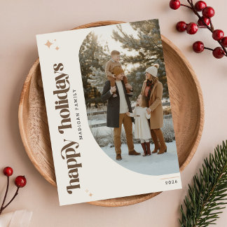 Moderne Schrift Frohe Feiertage Foto Weihnachten