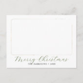 Moderne Schrift Frohe Weihnachten Foto (Vorderseite)