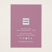 Moderne Schrift fügt Logo-weiße Ohrring-Display-Ka (Rückseite)