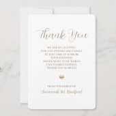 Moderne Schrift für immer im Foto "Herzflügel" Dankeskarte (Rückseite)