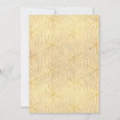 Moderne Schrift & geometrisches Gold 30. Geburtsta (Rückseite)