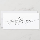 Moderne Schrift Geschenkgutschein für Sie (Vorderseite)