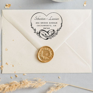 Moderne Schrift Hochzeit Permastempel