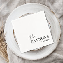 Moderne Schrift Hochzeit Personalisierter Name Dat