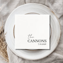 Moderne Schrift Hochzeit Personalisierter Name Dat