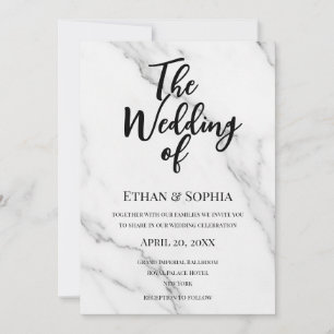 Moderne Schrift Ihr seid zu unserer Hochzeit einge Einladung