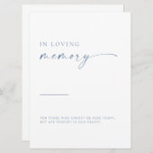 Moderne Schrift im Gedächtnis des Zeichens | Blau (Vorne/Hinten)