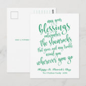 Moderne Schrift Irische Segnung St. Patrick's Day Postkarte (Vorne/Hinten)