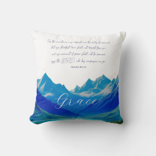 Moderne Schrift Isaiah 54 Kissen