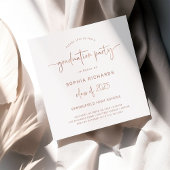 Moderne Schrift | Klasse der Graduierungspartei 20 Einladung