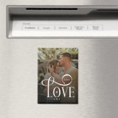 Moderne Schrift Liebe Benutzerdefiniertes Verlobte Magnet (In Situ (Geschirrspüler))