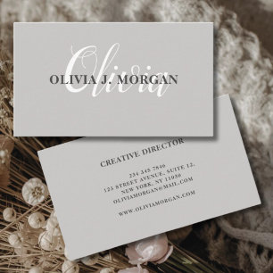 Moderne Schrift Logominimal professioneller Name Visitenkarte