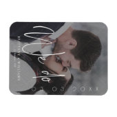 Moderne Schrift machen wir | Romantisches Foto Sav Magnet (Horizontal)