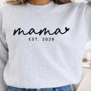 Moderne Schrift Mama Sweatshirt, Benutzerdefiniert Sweatshirt