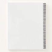 Moderne Schrift Minimal Notizbuch Journal  (Rückseite)