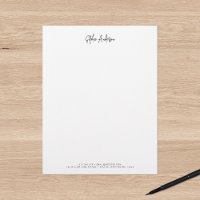 Moderne Schrift Minimalistisch Personalisiert