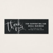 Moderne Schrift mit Logo-Geschäft danke einfügen (Vorderseite)