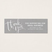 Moderne Schrift mit Logo-Geschäft danke einfügen (Vorderseite)