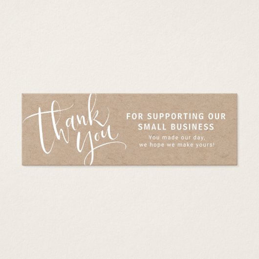 Moderne Schrift mit Logo-Geschäft danke einfügen (Vorderseite)